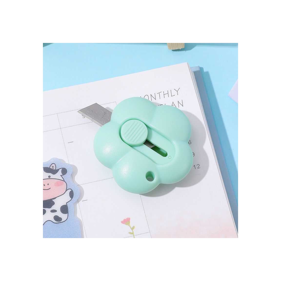 Симпатичный Цветочный Универсальный нож, Мини Портативный бумажный нож для дома и офиса