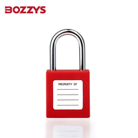 Cadenas de sécurité industriels BOZZYS, petits cadenas, verrouillage d'isolement, clé maîtresse, cylindre de serrure en cuivre, acier, nylon, utilisation pour porte