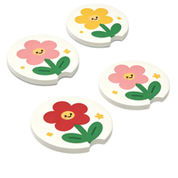 Sous-verres et tapis en céramique écologiques personnalisés de 8 mm d'épaisseur, diamètre 65 mm, pour cadeaux promotionnels en gros