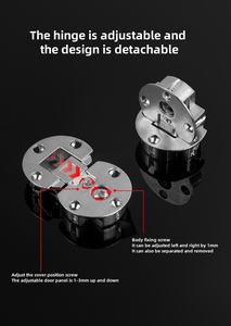 Zuogang gizli menteşe düz mobilya menteşe çinko alaşım katlanır masa mutfak uygulaması için damla <span class=keywords><strong>Flap</strong></span> gizli menteşe - Product Image 3