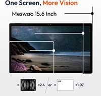 Tablette Android 14 MESWAO MES-B3 15,6 pouces avec écran IPS, processeur Helio G99 Octa-Core, 6 Go de RAM + 128 Go de ROM (1 To TF), 12000 mAh