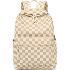 Sac à dos pour ordinateur portable en velours côtelé ultra-léger à imprimé fraises pour filles du collège, lycée et lycée professionnel, en stock, forme incurvée - Product Image 2