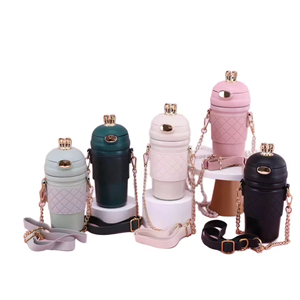 Portable Strap Cute Cartoon Student Kids Outdoor Travel Rabbit Stainless Steel Water Bottle Vacuum <b>Flask</b> <b>With</b> <b>Straw</b> - Product Image 2