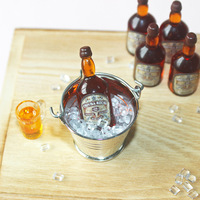Accessoires pour maison de poupée, modèle miniature, jouet ob11, simulation de tir, bouteille de whisky D289