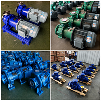 Pompa Magnetik Penggerak Kimia Anti Korosi Kelas Industri Tanpa Sambungan, Bebas Kebocoran, untuk Transfer Asam Sulfat dan Alkali, Berbahan Besi, 0.5 HP