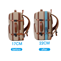 Tas Ransel Bisnis Custom dengan Port Pengisian Daya USB, Rangka Eksternal, Penutup Ritsleting, Kapasitas Besar, Tahan Air - Sedang Tren