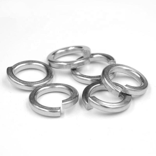 Factory Price M6 M8 M10 M12 Stainless Steel Ss304 Ss316 316L Din127 Metric Spring Helical Split Ring Lock Washer Spring Washer