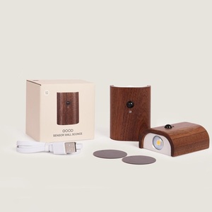 2 uds enlace inducción madera noche luces USB recargable inalámbrico LED lámpara de pared dormitorio cocina pasillo escalera Luz - Product Image 5