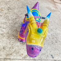 Scooter électrique d'enfants de tour de dinosaure réaliste Animatronic mignon de simulation élevée pour le terrain de jeu