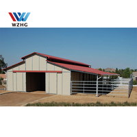 Structure en acier préfabriquée de haute qualité pour bâtiment d'élevage de vaches laitières, conception de grange et de hangar agricole