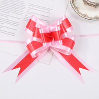 50 #   Ruban à nœud floral irisé pour emballage cadeau, boîte, fleur, décoration, vente en gros, nylon, satin, organza