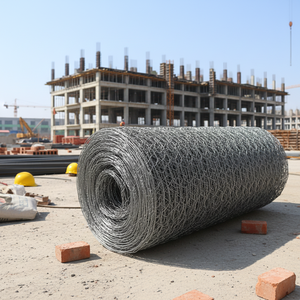 Çelik Tel Örgülü Gabion Kafesleri Altıgen Çit, Kaya Kafesi veya Duvar için Galvanizli Altıgen Tel Örgü, Altıgen Tel File - Product Image 1