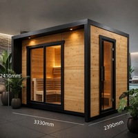 Sauna Exterior Moderna para 2-4 Personas, Fabricada en China Continental