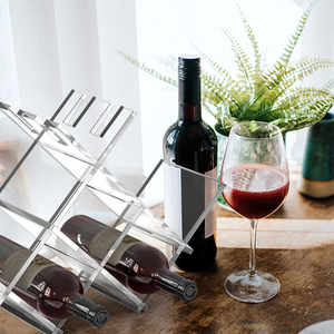 Hiện đại Acrylic Giá rượu Tủ Hình chữ nhật nhựa Countertop bảng Top giữ rượu kệ đứng cho các bên truy cập tháp kệ - Product Image 2