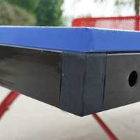 Table de ping-pong pliable moderne pour l'extérieur, résistante au soleil et à la pluie, durable, écologique, équipement sportif scolaire