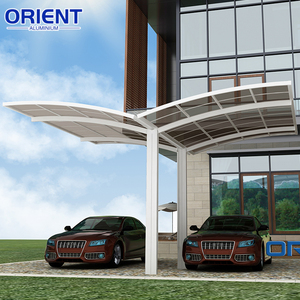 Abri de <span class=keywords><strong>voiture</strong></span> autoportant en alliage d'aluminium sur mesure avec panneau en polycarbonate pour le marché américain - Product Image 5
