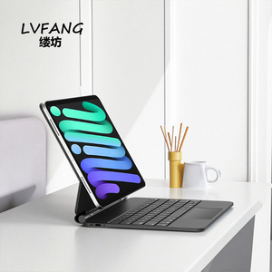 Thông Minh Máy tính bảng không dây ma thuật bàn phím trường hợp đối với iPad Mini 6th 7th Gen 8.3 inch với Touchpad chiếu sáng RGB Backlit - Product Image 1