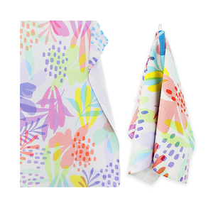 Chiffon de nettoyage en microfibre écologique super absorbant, torchon uni à motif gaufré, séchage rapide pour la cuisine - Product Image 1