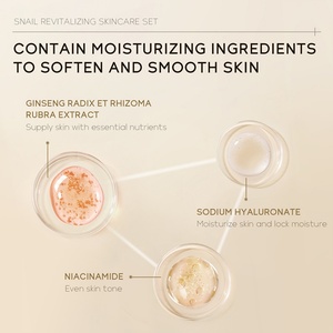 Set de Cuidado Facial Revitalizante de Caracol LAIKOU, Etiqueta Privada, Suero Facial y Crema para Ojos, Crema Esencial, Etiqueta Privada Personalizable - Product Image 3