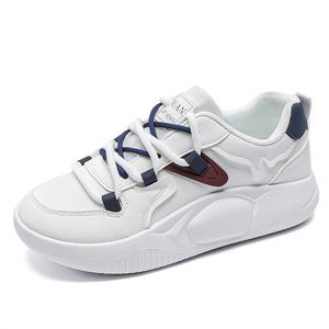 Chaussures blanches respirantes à plateforme coréennes automne 2026, baskets de skate décontractées polyvalentes pour femmes - Product Image 5