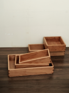 Cao Cấp Gỗ Anh Đào Organizer Box Với Truyền Thống Lỗ Mộng Và Tenon Craft Handmade Rắn Gỗ Lưu Trữ Máy Tính Để Bàn Lưu Trữ Khay - Product Image 5
