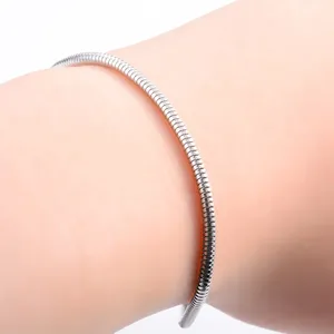 Bracelet chaîne serpent rond en acier inoxydable pour femmes et hommes, bracelet de cheville, jonc, accessoires de fabrication de bijoux pour main et pied - Product Image 6