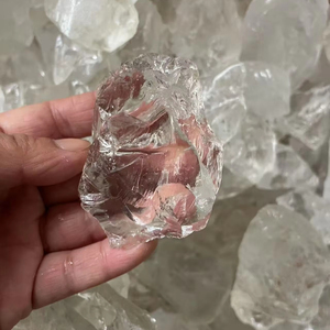 Venta al por mayor Natural <span class=keywords><strong>Asai</strong></span> cristal blanco cuarzo raro crudo cristal en bruto artesanías para decoración del hogar y regalos - Product Image 3