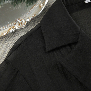Camicia da Notte Sexy da Donna Enyami in Rete con Spalle Scoperte, Maniche Lunghe, Lingerie con Bottoni, Vestito Trasparente per Dormire - Product Image 5