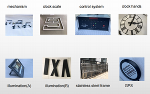Âm nhạc chuông chức năng và thép không gỉ đẹp parterre Vườn đồng hồ - Product Image 3