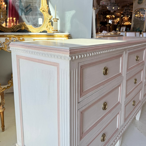 Large <strong>White</strong> 9-Drawer <strong>Cabinet</strong> with Modern Brass Handles Wood Panel Home Furniture for Living Room <strong>Storage</strong> Modern Home Furniture - Product Image 5