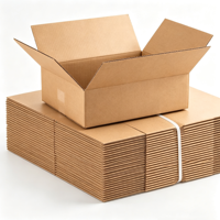 Maßgefertigte Große Recycelbare Wellpappe-Kartons Robuste Umzugskartons Braune Versandkartons Pappverpackungen