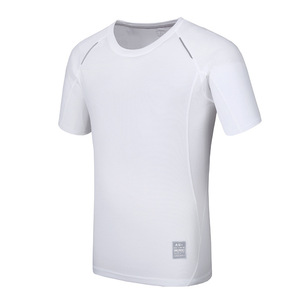 Customizable Quick Dry Moisture Wicking Crew Neck Short Sleeve Sports T-Shirt For Men With Antibacterial Feature - Product Image 2