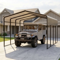 Abri de garage mobile extérieur en métal 12x20 pour usine de fabrication, vente en gros, OEM, usine, en vrac