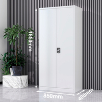 Armoire de classement en acier métallique de haute qualité Homniture à 2 portes avec placard de rangement pour usage de bureau
