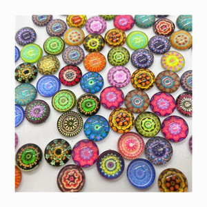 200 Pieces of <strong>Glass</strong> Nugget Round Shape With Dia 10mm 12mm 14mm 16mm Mandala <strong>Glass</strong> <strong>Bead</strong> <strong>Mosaic</strong> - Product Image 1