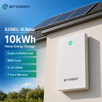 Batterie solaire LiFePO4 10 kWh, système de stockage d'énergie domestique, 51,2 V 200 Ah, cellules de qualité A, conception extensible avec contrôle par application intelligente