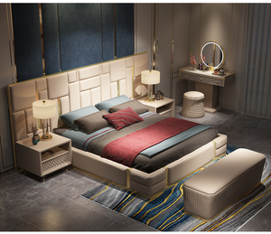 <span class=keywords><strong>Californian</strong></span> su misura super king size letto cornici lusso moderno camera da letto disegni per adulti - Product Image 2
