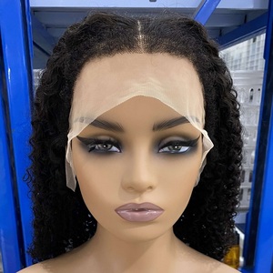Pelucas de Cabello Humano ISEE con Ondas Profundas y Bordes Rizados, Pelucas con Frente de Encaje HD Ventilado, Cabello Natural Rizado Tipo 4C - Product Image 2