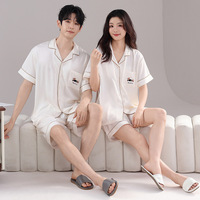 Cool Ice Silk Couple Pyjama's Dames Zomerliefhebbers Korte mouwen Valentijnsdag Warm Heren Uitloper Thuispak