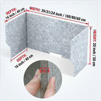 Panneau Acoustique Écologique Pliable en Fibre de Polyester pour Bureau et Espace Silencieux – Vente en Gros