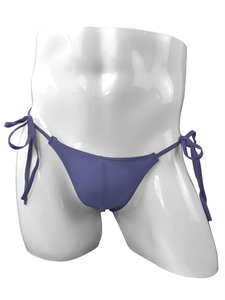 Biancheria intima <span class=keywords><strong>da</strong></span> <span class=keywords><strong>uomo</strong></span> all'ingrosso traslucida seta di ghiaccio a vita bassa slip con lacci - Product Image 3