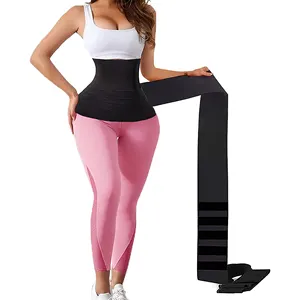 Flat Elastic Band Women yoga pull belt stretching Body slimming belt bandage waist trainer yoga fabric elastic belt