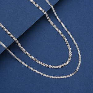 Collar <span class=keywords><strong>de</strong></span> Cadena Cubana <span class=keywords><strong>de</strong></span> Plata <span class=keywords><strong>de</strong></span> Ley 925 Italiana Tan KS <span class=keywords><strong>para</strong></span> Hombre y <span class=keywords><strong>Mujer</strong></span> Joyería Romántica al Por Mayor - Product Image 6