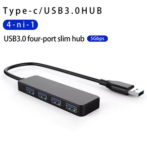 4 Cổng USB 3.0 5Gbps Hub <span class=keywords><strong>Docking</strong></span> <span class=keywords><strong>Station</strong></span> 4-Trong-1 USB C Adapter Tương Thích Với Mac Pro Không Khí Hơn Loại C Các Thiết Bị Sẵn Sàng Trong Kho - Product Image 3
