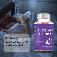 Gummies d'aide au sommeil à marque privée OEM/ODM, supplément de glucosamine et chondroïtine pour un sommeil réparateur, produit de beauté