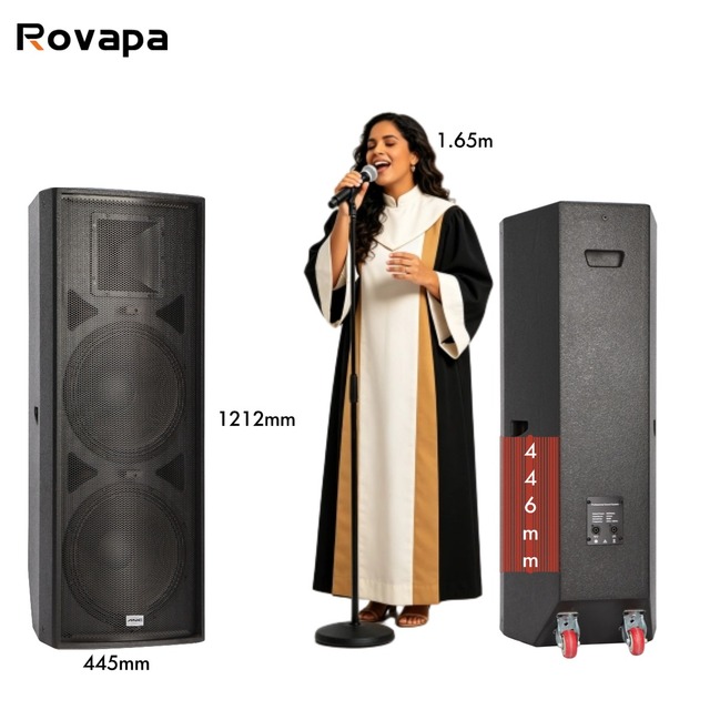 600W 15 Inch Passive PA Speaker 2 Way Low Frequency Driver 127dB Max SPL 80x50 Dispersion Stage Live Sound System