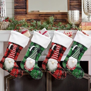 Sac cadeau de Noël 2023 en promotion, décorations de Noël, flocon de neige, nain, Père Noël, chaussettes de Noël - Product Image 3