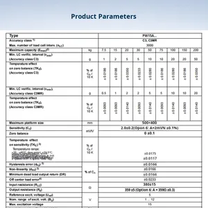 Celda de Carga de Punto Único HBM PW15AC3, Precisión del 0.5%, Salida Analógica de 12V, Rango de Funcionamiento de 7.5-200kg - Product Image 4