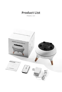 Humidificador Difusor Portátil BILA Flame <span class=keywords><strong>Vulcano</strong></span> Crack Jellyfish con Sonido Dinámico, Control Remoto Inalámbrico - Product Image 6