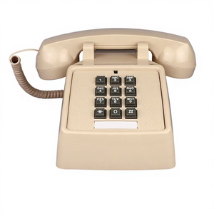 Téléphone Classique Rétro en Bois avec Sonnette Mécanique en Métal, Téléphone Filaire <span class=keywords><strong>Fixe</strong></span> de Style Américain - Product Image 3
